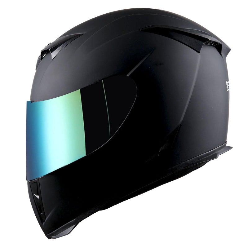 1STorm Motorcycle Full Face Helmet Skull King Matt Black + One Extra Clear Shield, Size Large (57-58 CM,22.4/22.8 Inch) - Image 2